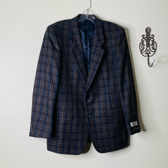 Maison Montagut NWT Plaid Pure Wool Sport Coat - Picture 9 of 9